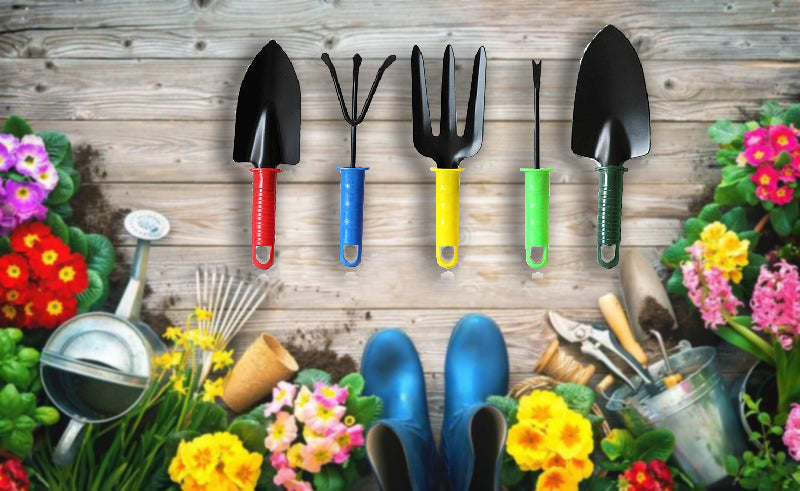 Variety of hand tools for garden maintenance Variety of hand tools for garden maintenance